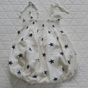 Peek Little Peanut Gauze Bubble Romper